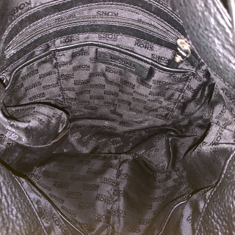 Michael Kors Leather Hobo Bag- Black - Picture 6 of 6
